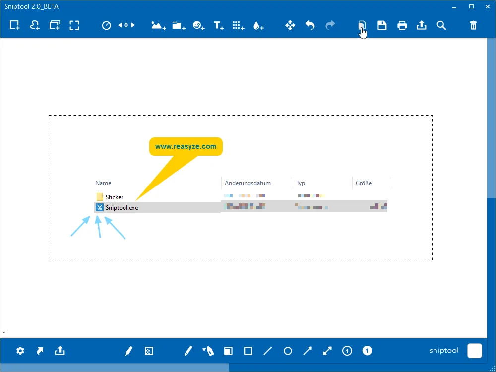 Sniptool screenshot 2