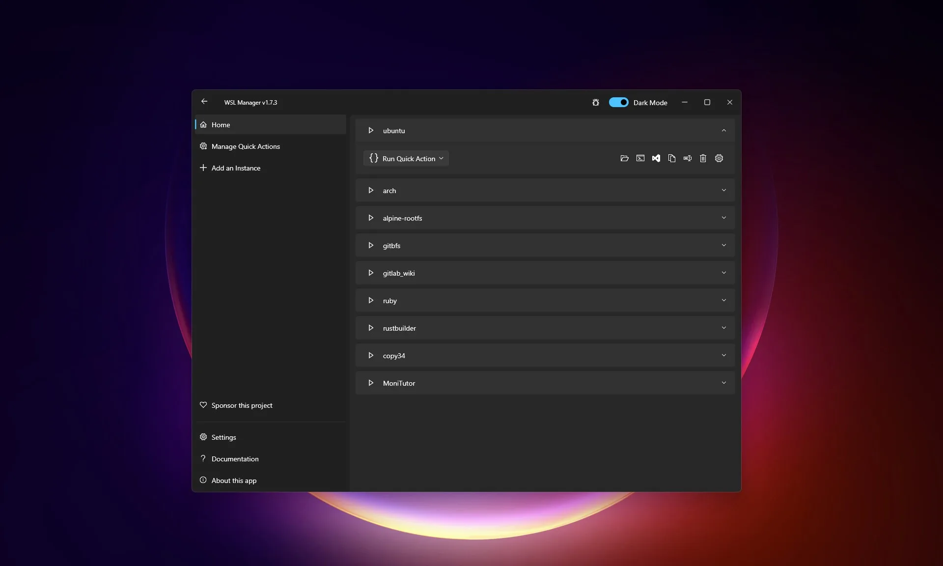 WSL Manager screenshot 4