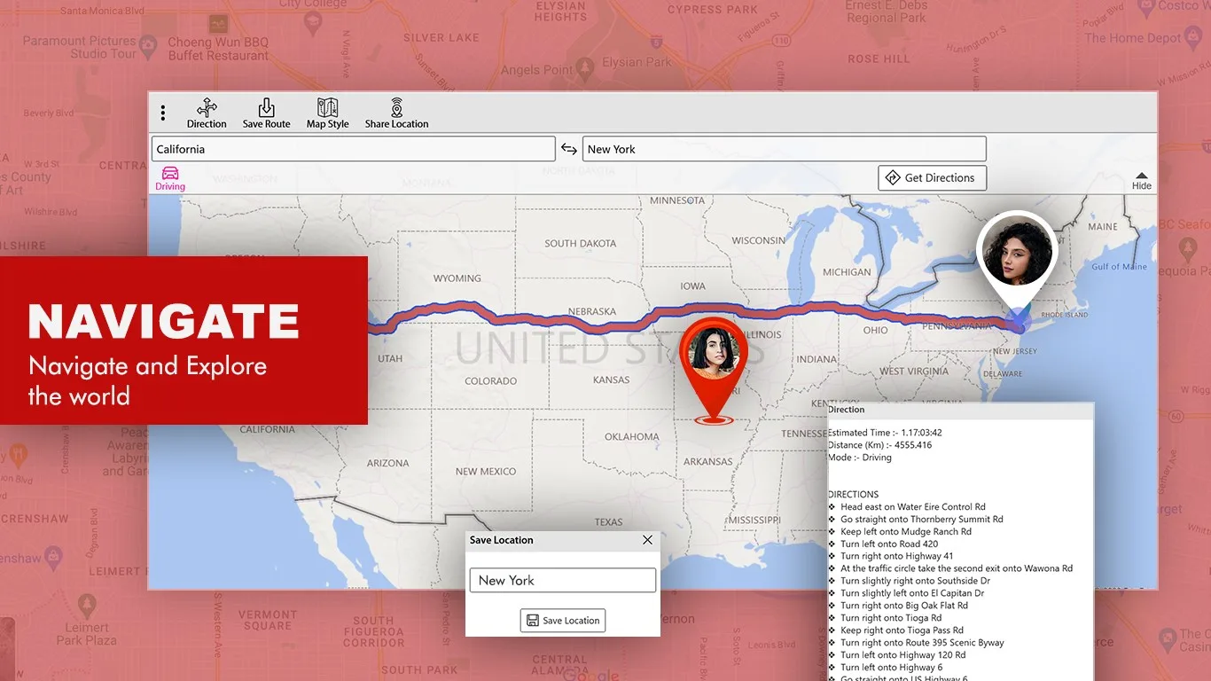 Maps - Transit & Food, GPS Navigation screenshot 5