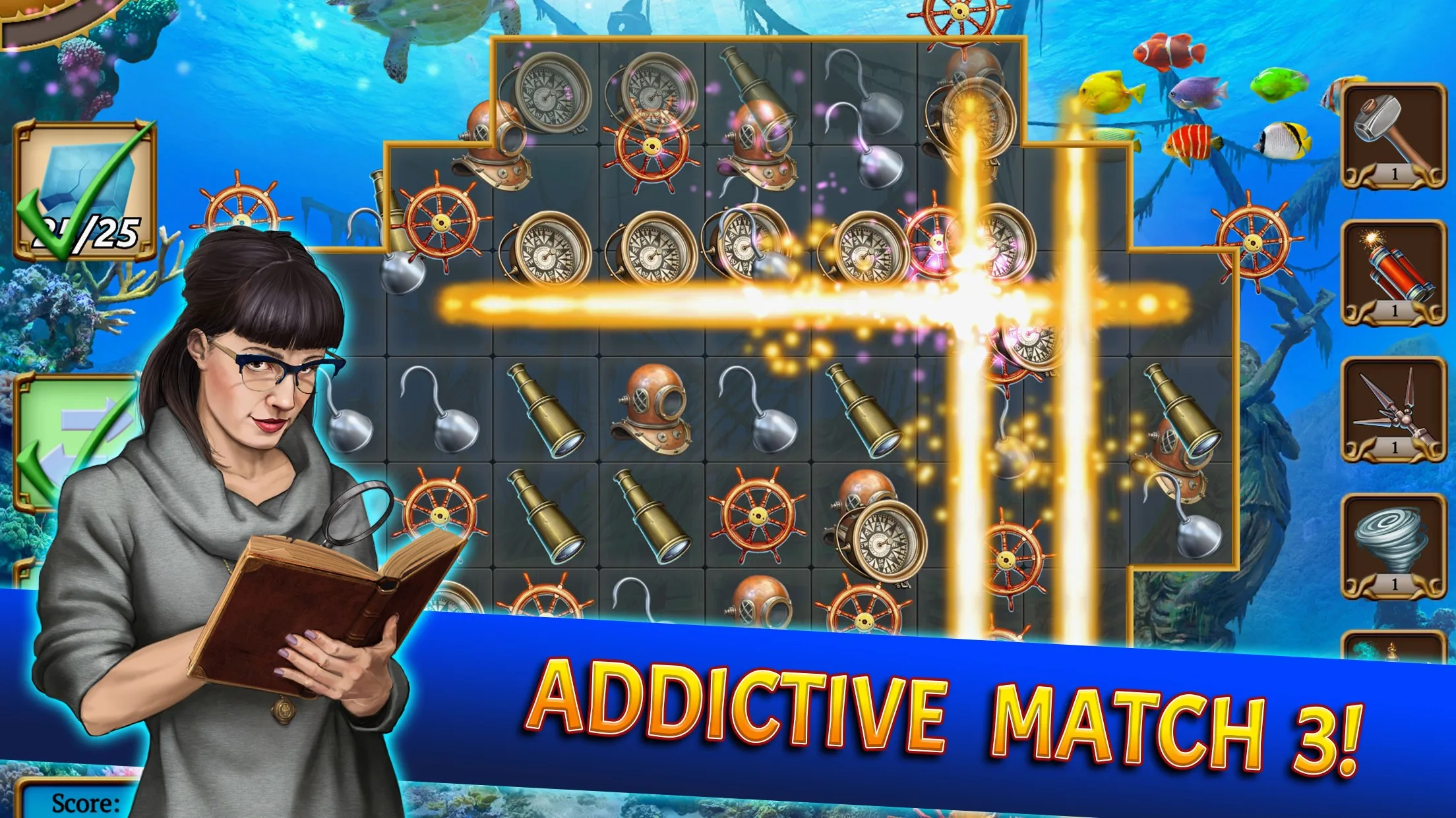 Mystery Society: Treasure Match screenshot 4