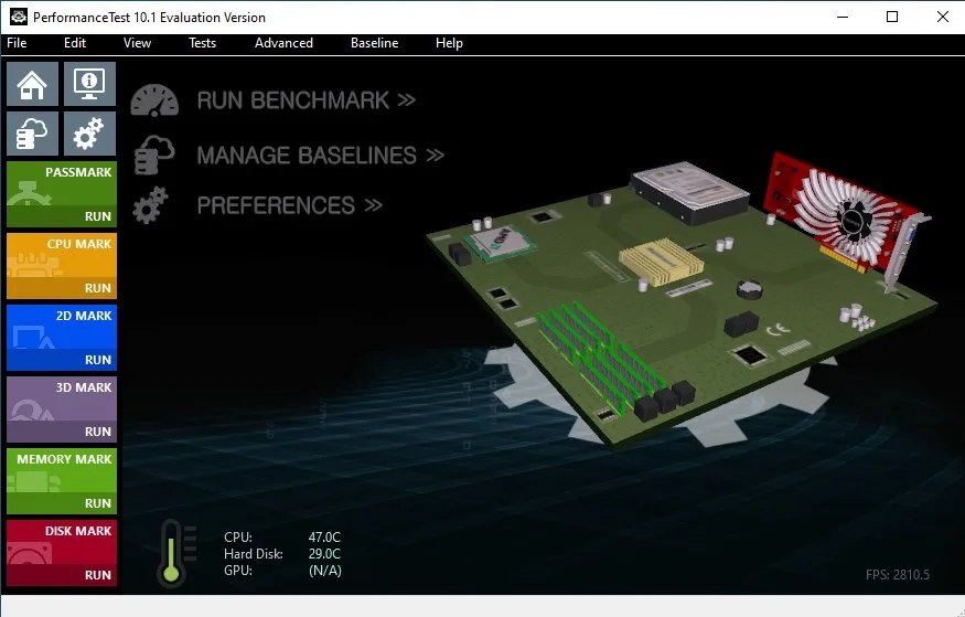 PerformanceTest screenshot 1