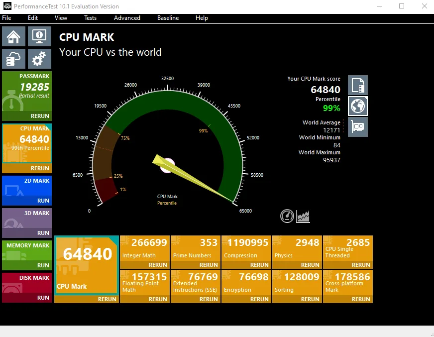 PerformanceTest screenshot 2