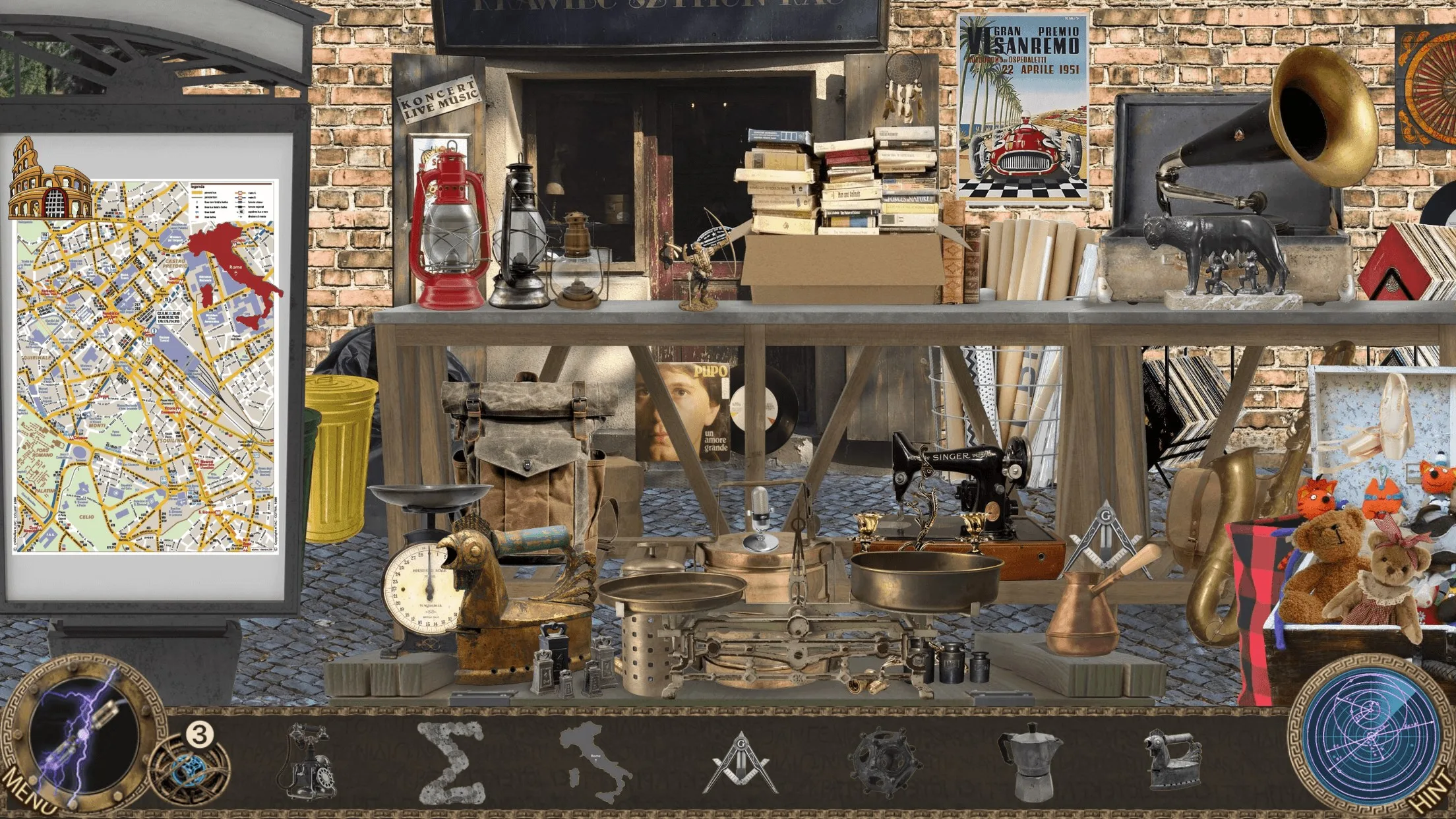Rome: The Mystery of the Chronovisor - Hidden Objects screenshot 1