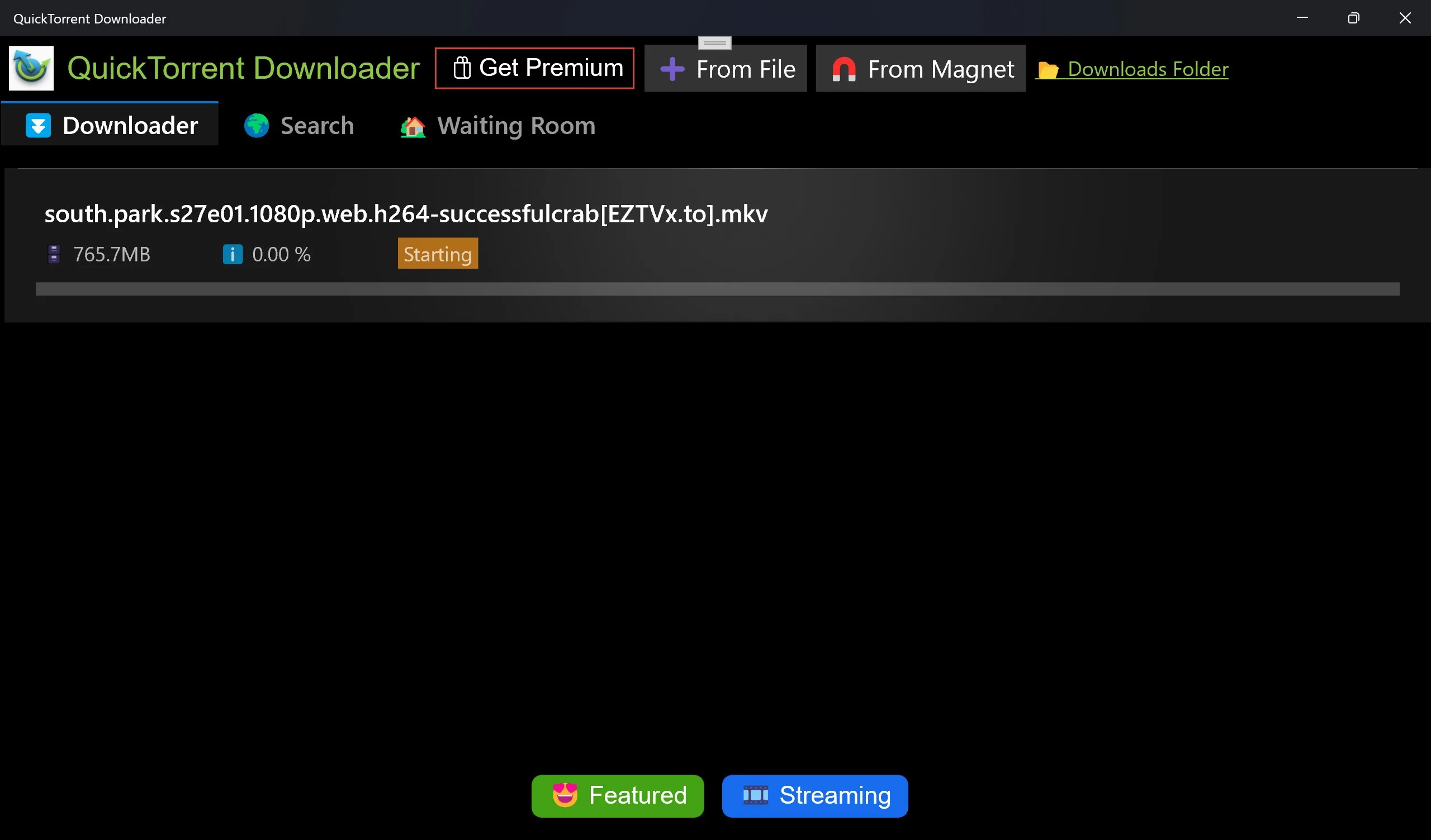 QuickTorrent Downloader screenshot 1