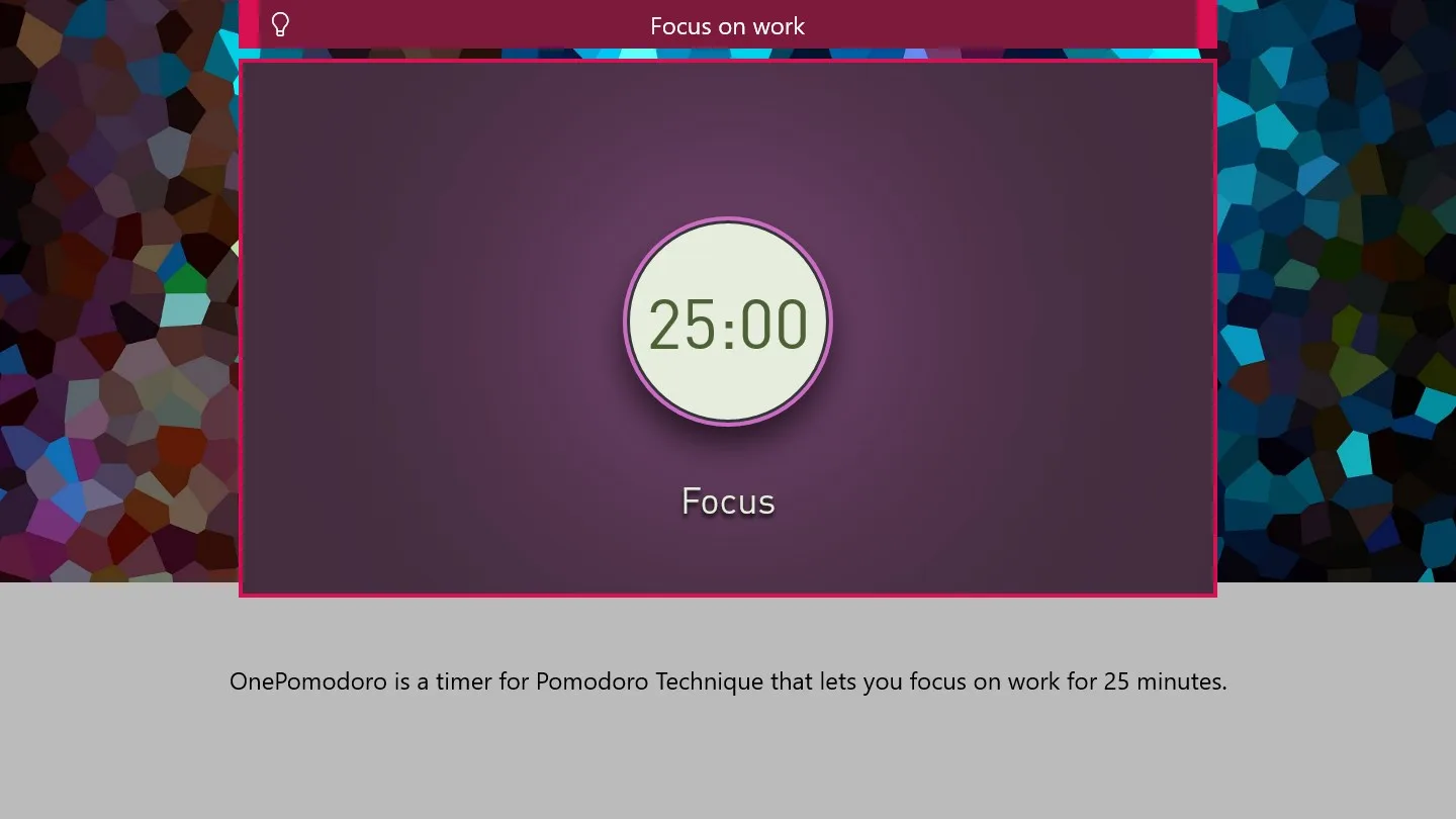 OnePomodoro screenshot 1