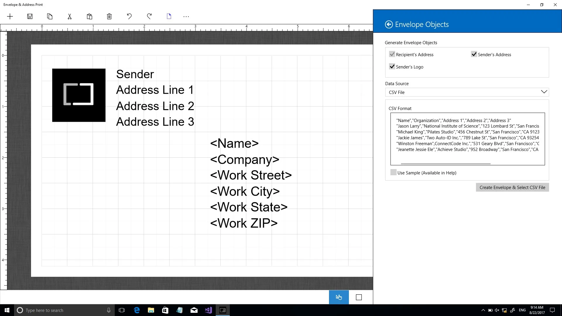 Envelope & Address Print screenshot 3