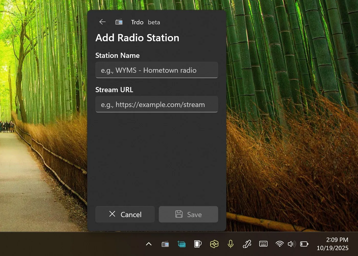 Trdo - A tiny internet radio player screenshot 3