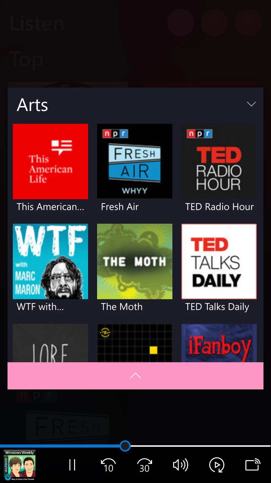Podcasted screenshot 1