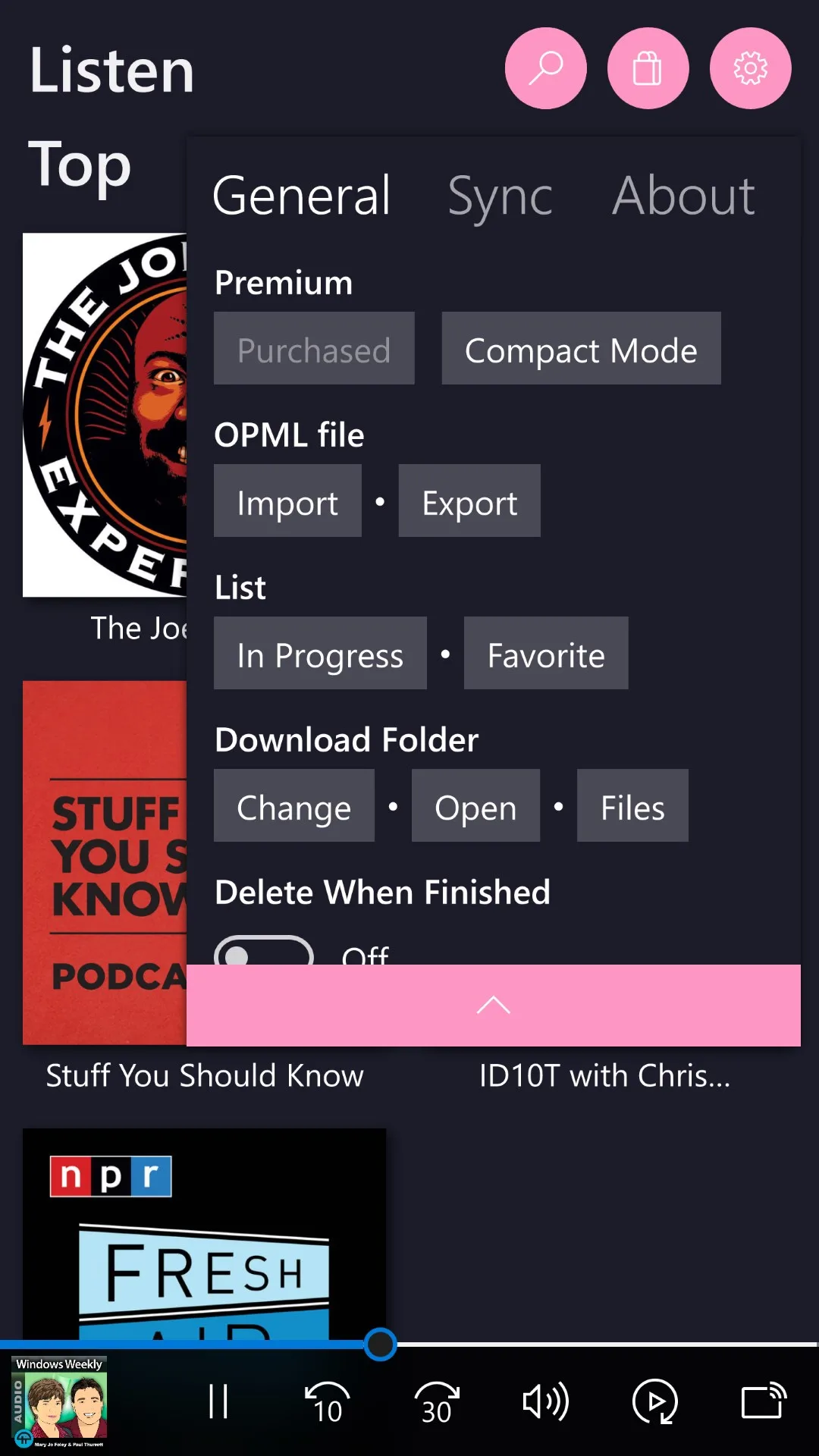 Podcasted screenshot 3
