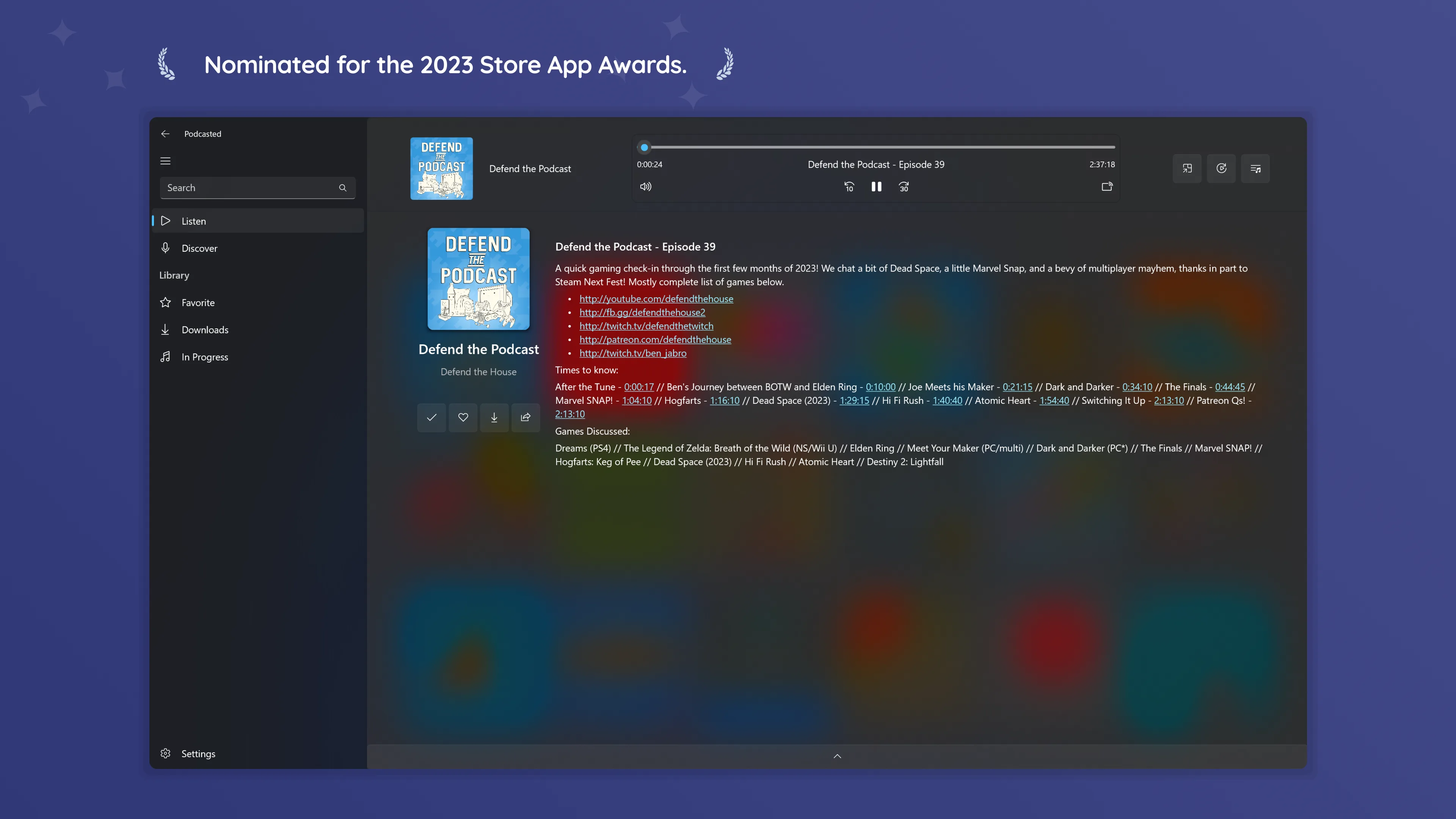 Podcasted screenshot 4