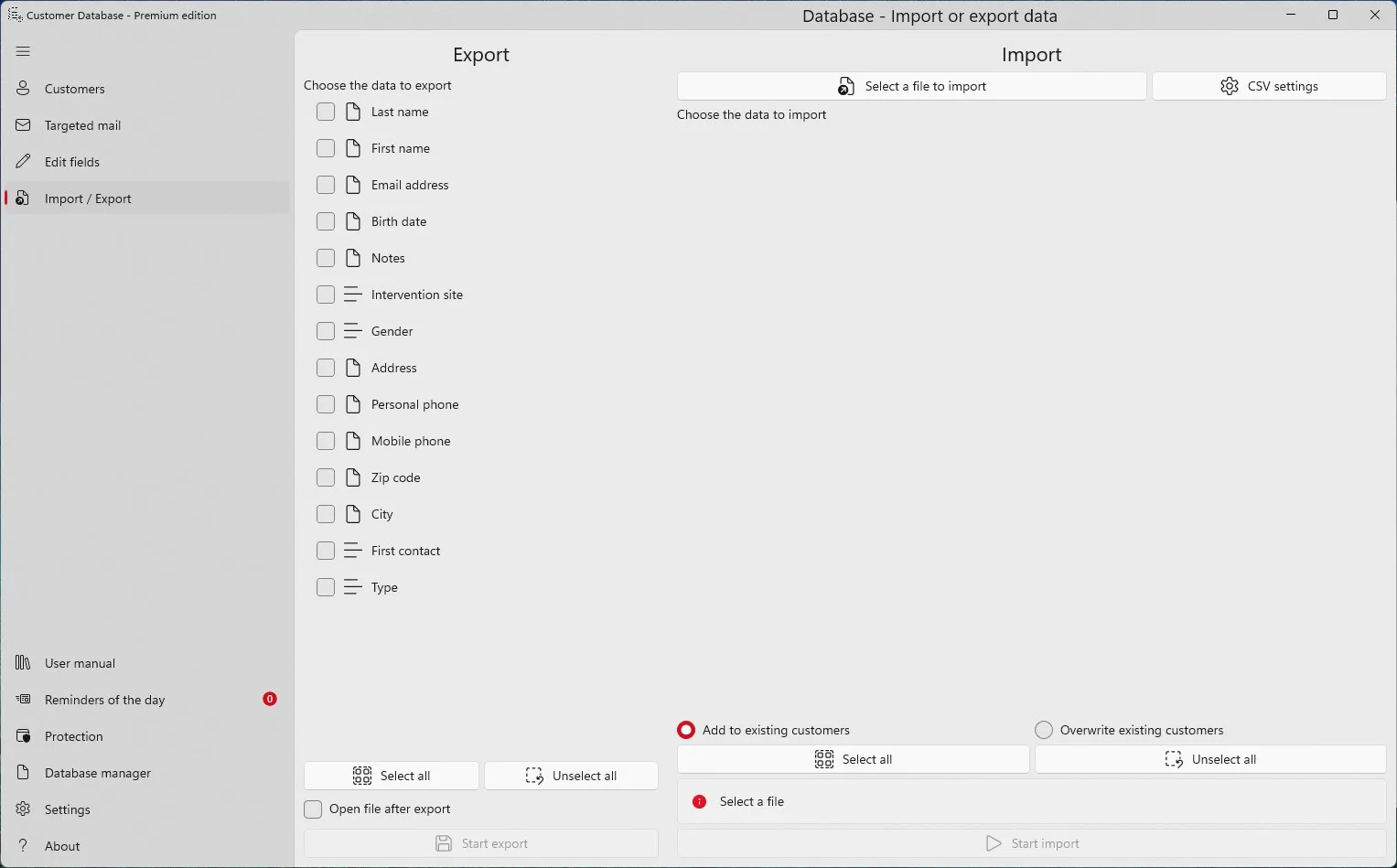 Simple Customer Database screenshot 4