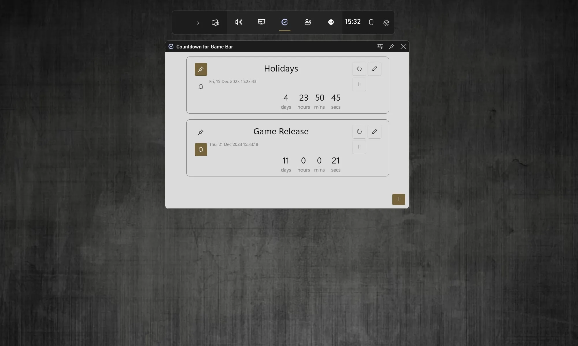 Countdown for Game Bar screenshot 2