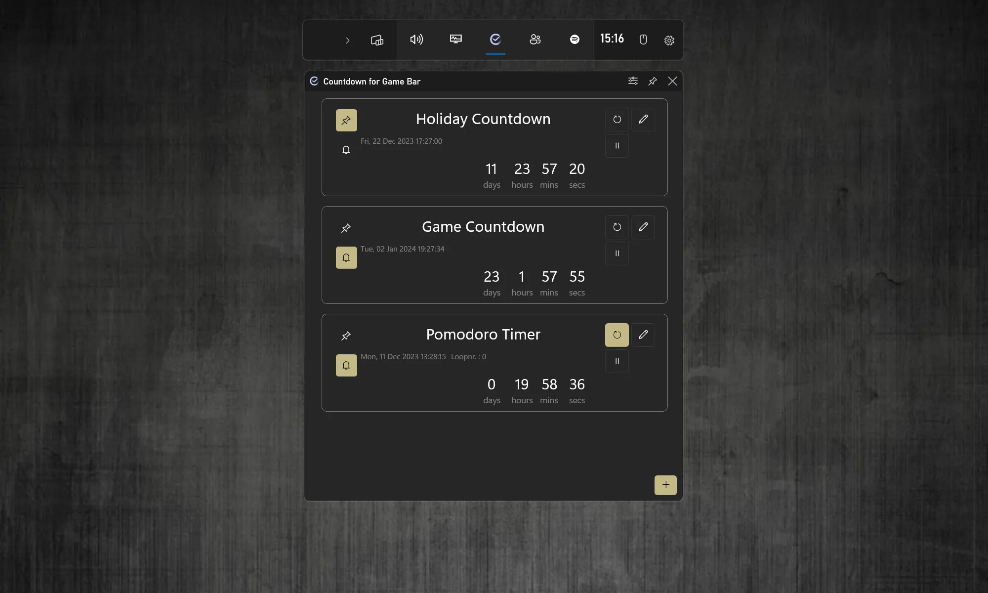 Countdown for Game Bar screenshot 3
