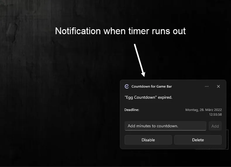 Countdown for Game Bar screenshot 5