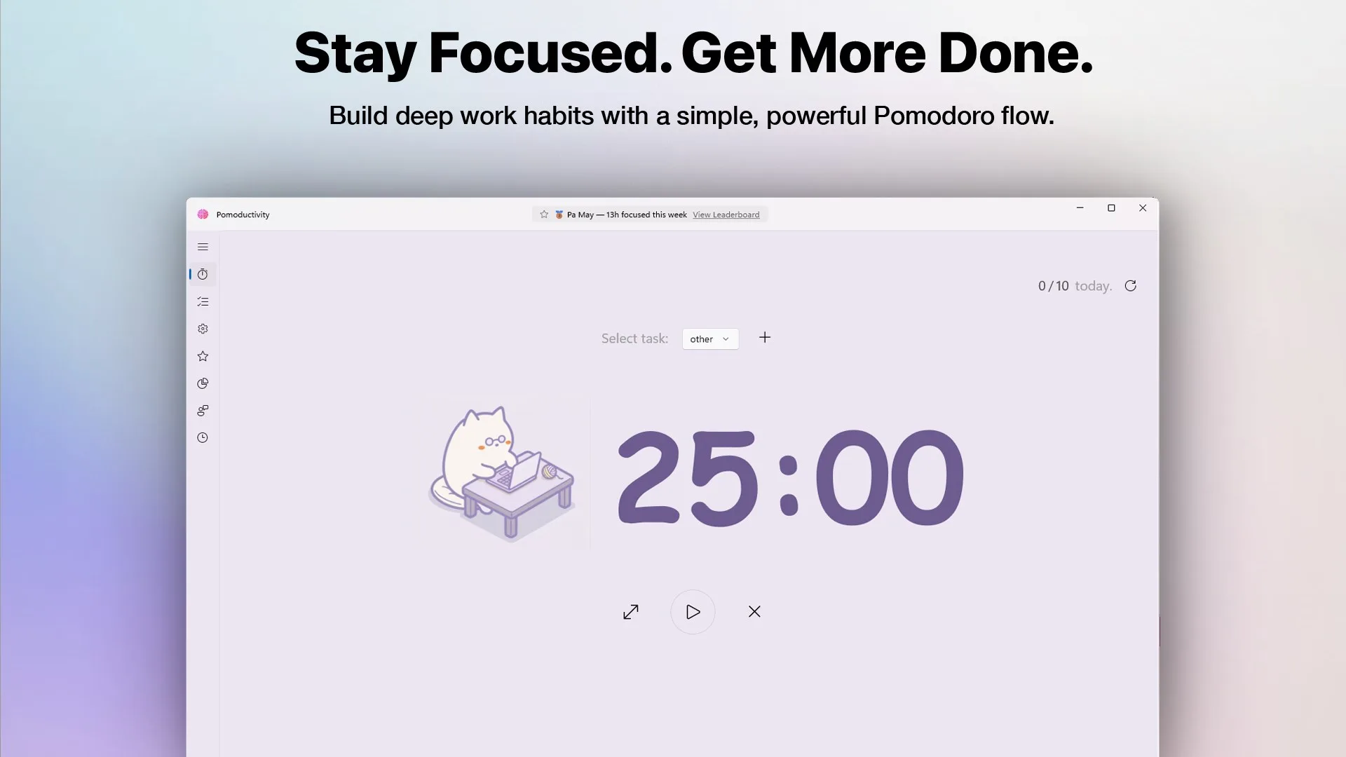 PomoDuctivity - Focus Timer to Stay Focused screenshot 1