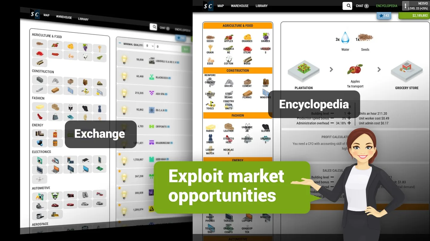 Sim Companies screenshot 1