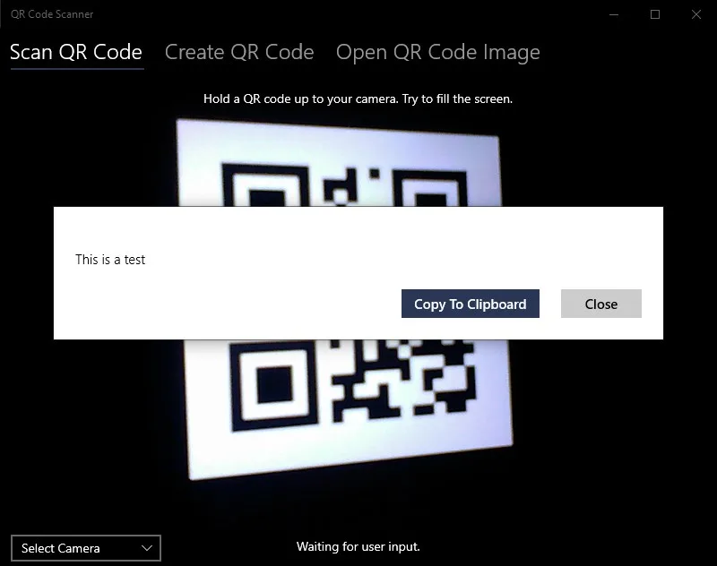 QR Code Scanner screenshot 1