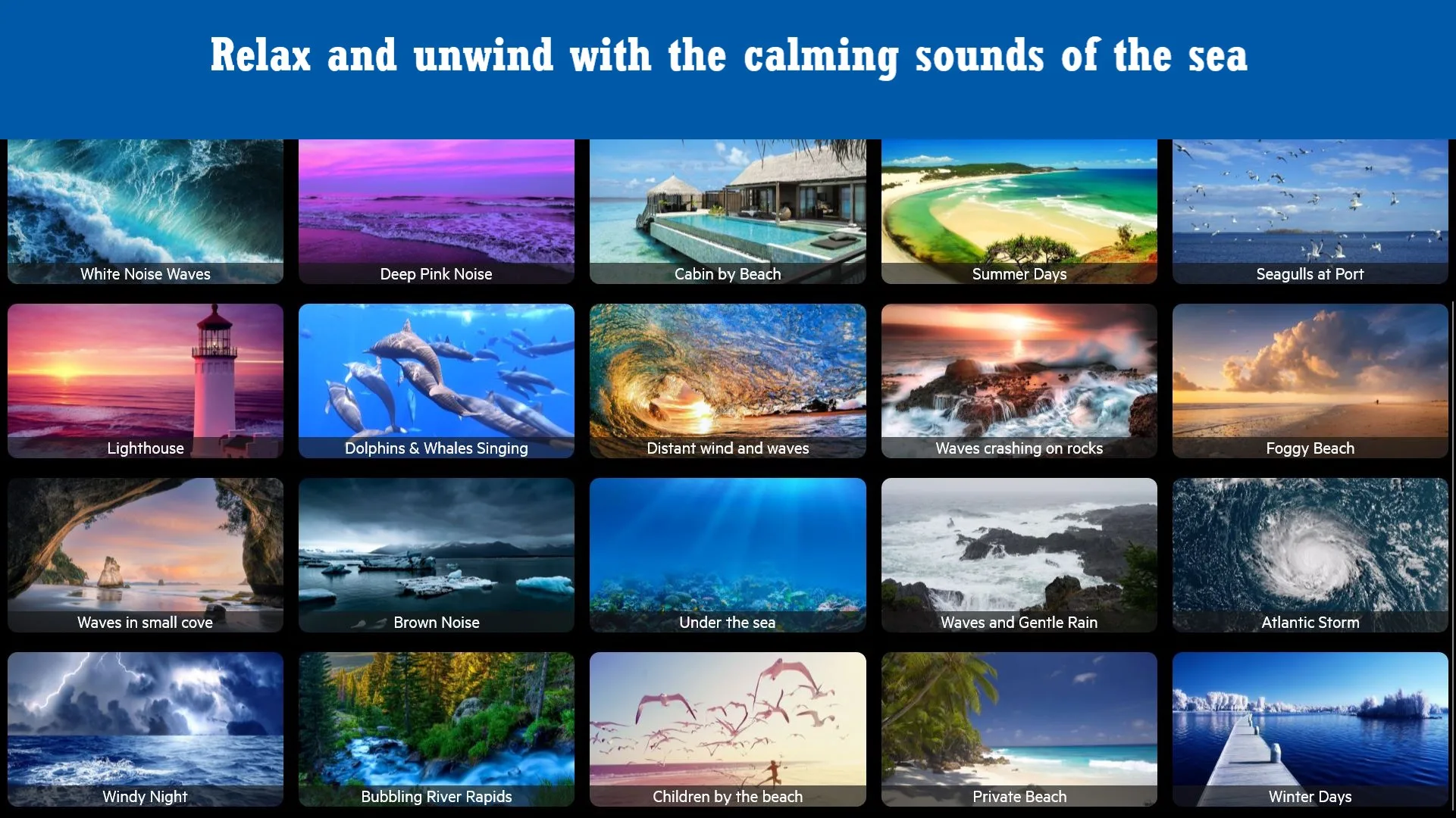Relaxing Ocean Sounds screenshot 2
