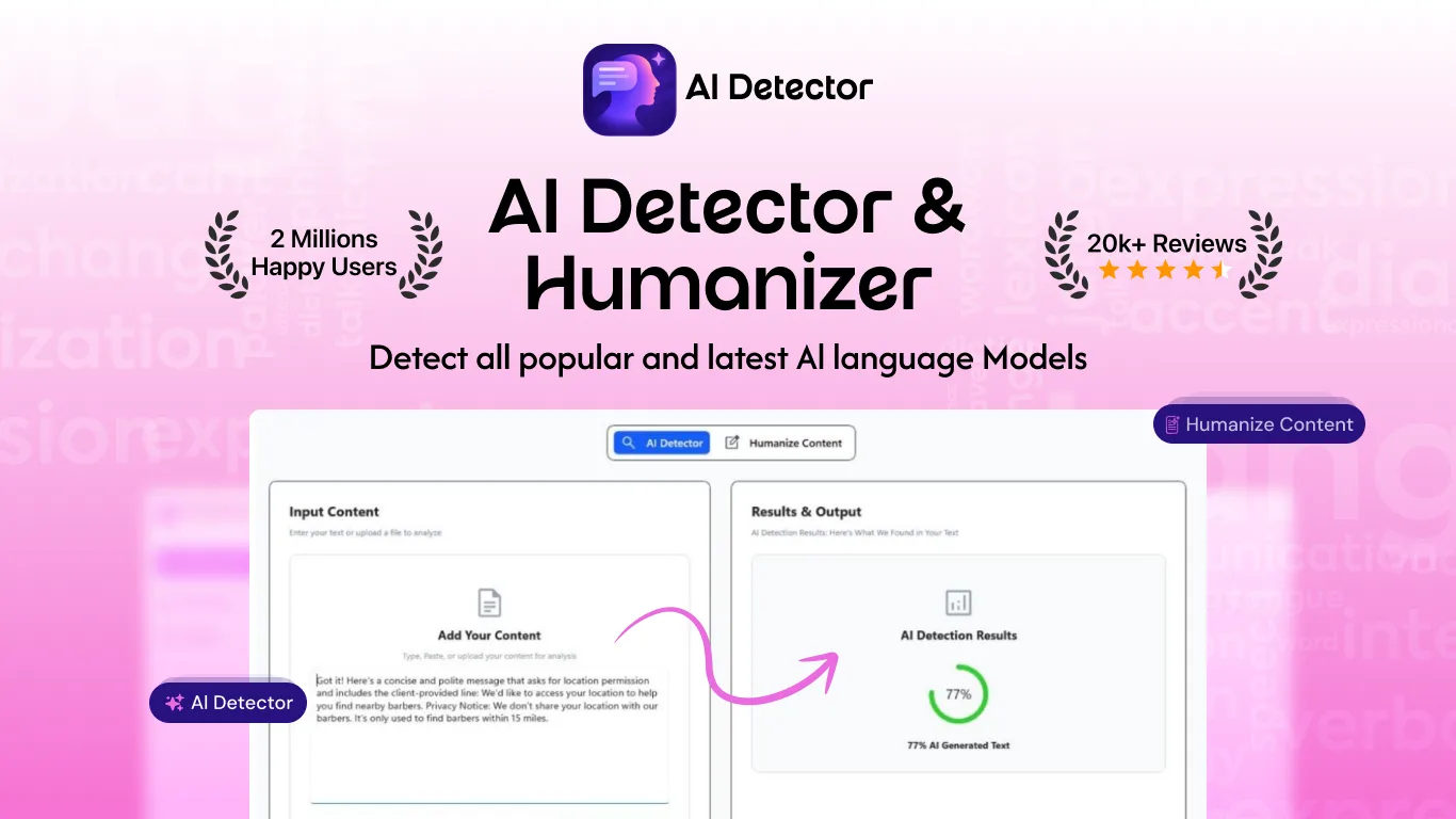 AI Detector : AI Humanizer & Plagiarism Checker screenshot 1