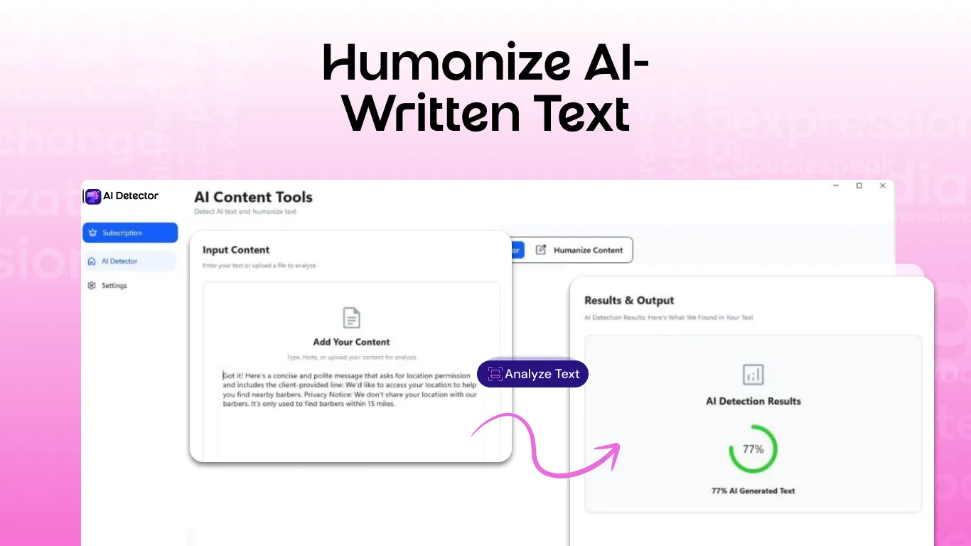 AI Detector : AI Humanizer & Plagiarism Checker screenshot 3