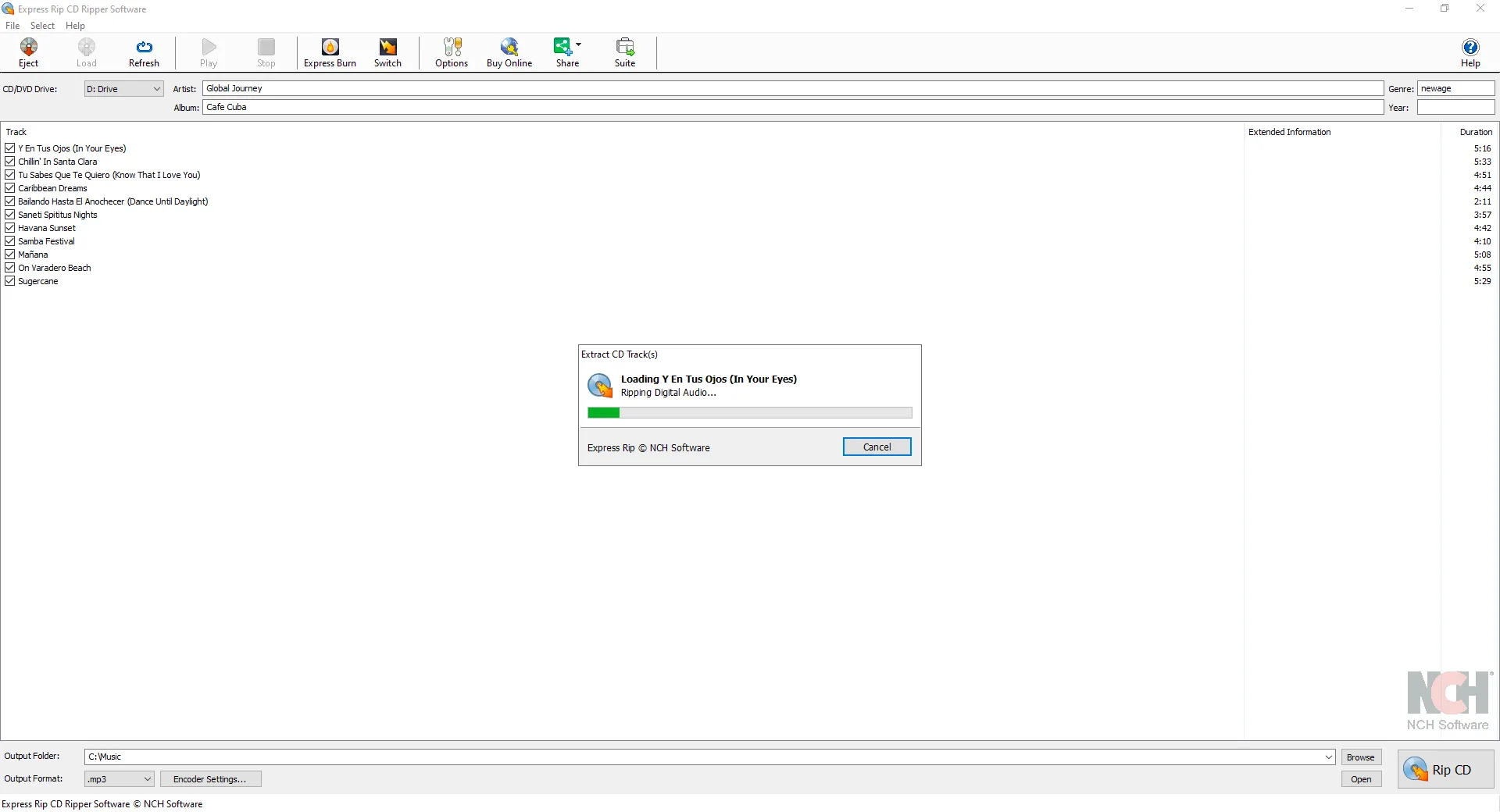 Express Rip CD Ripper Express Edition screenshot 4
