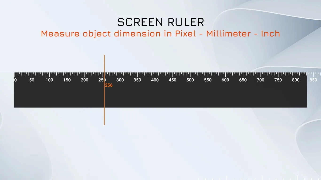 Measure Distance on Screen - Pixel Ruler screenshot 1