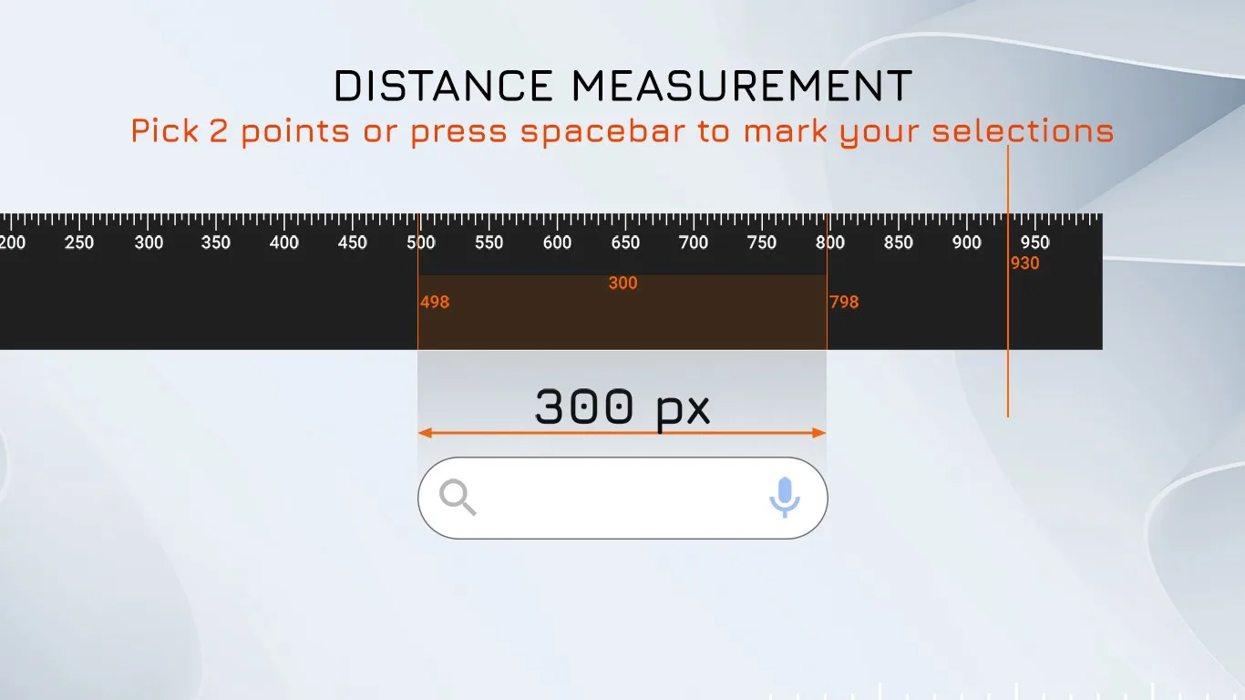Measure Distance on Screen - Pixel Ruler screenshot 2