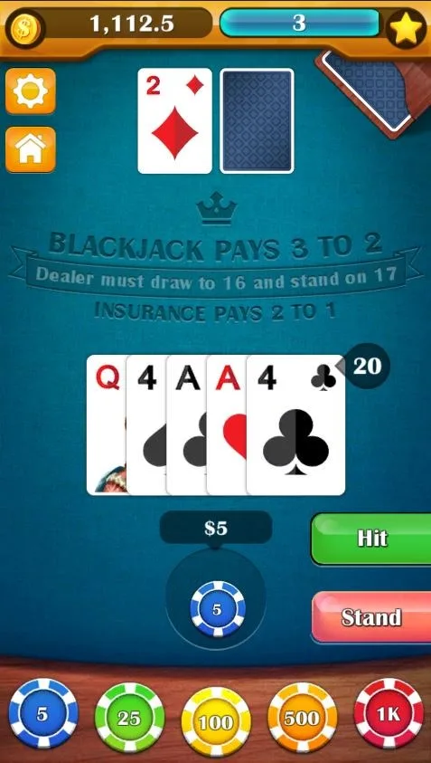 Black Jack 21 Classic screenshot 3