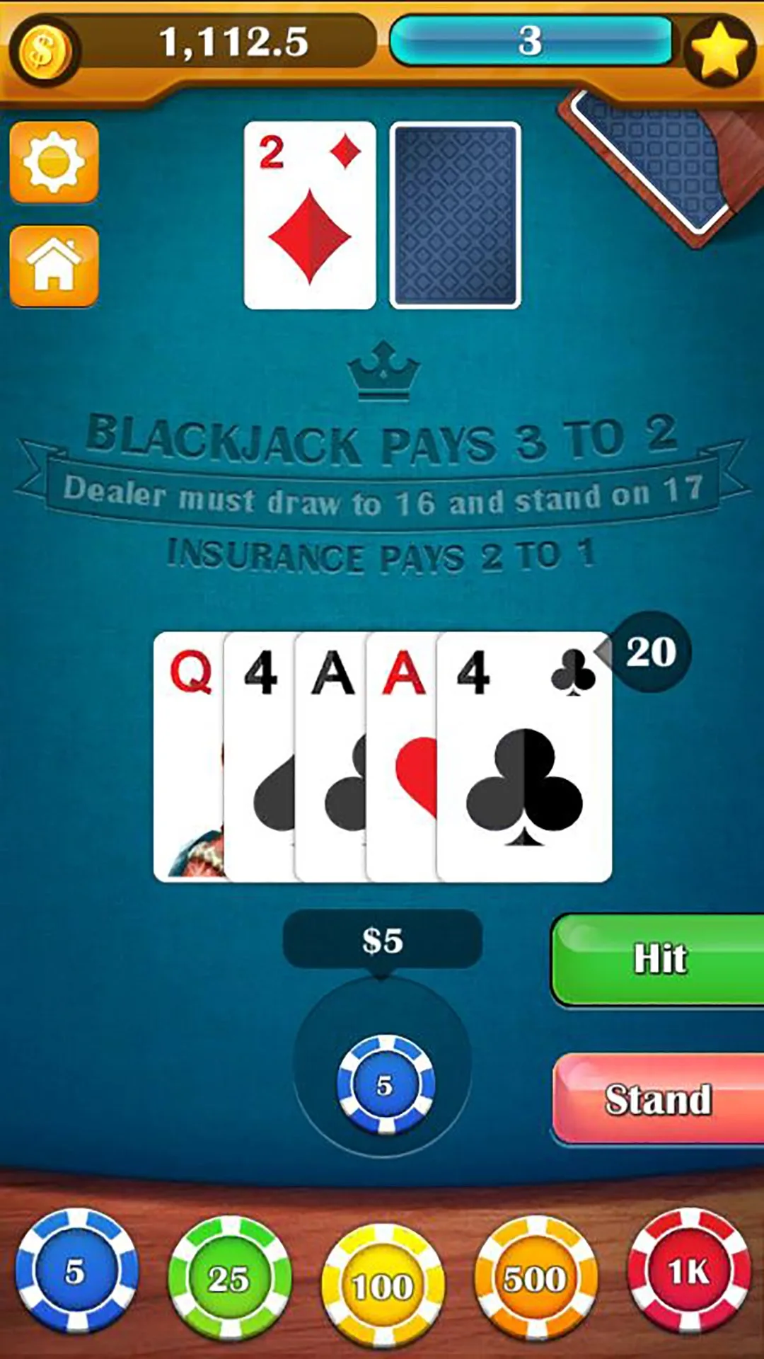 Black Jack 21 Classic screenshot 5
