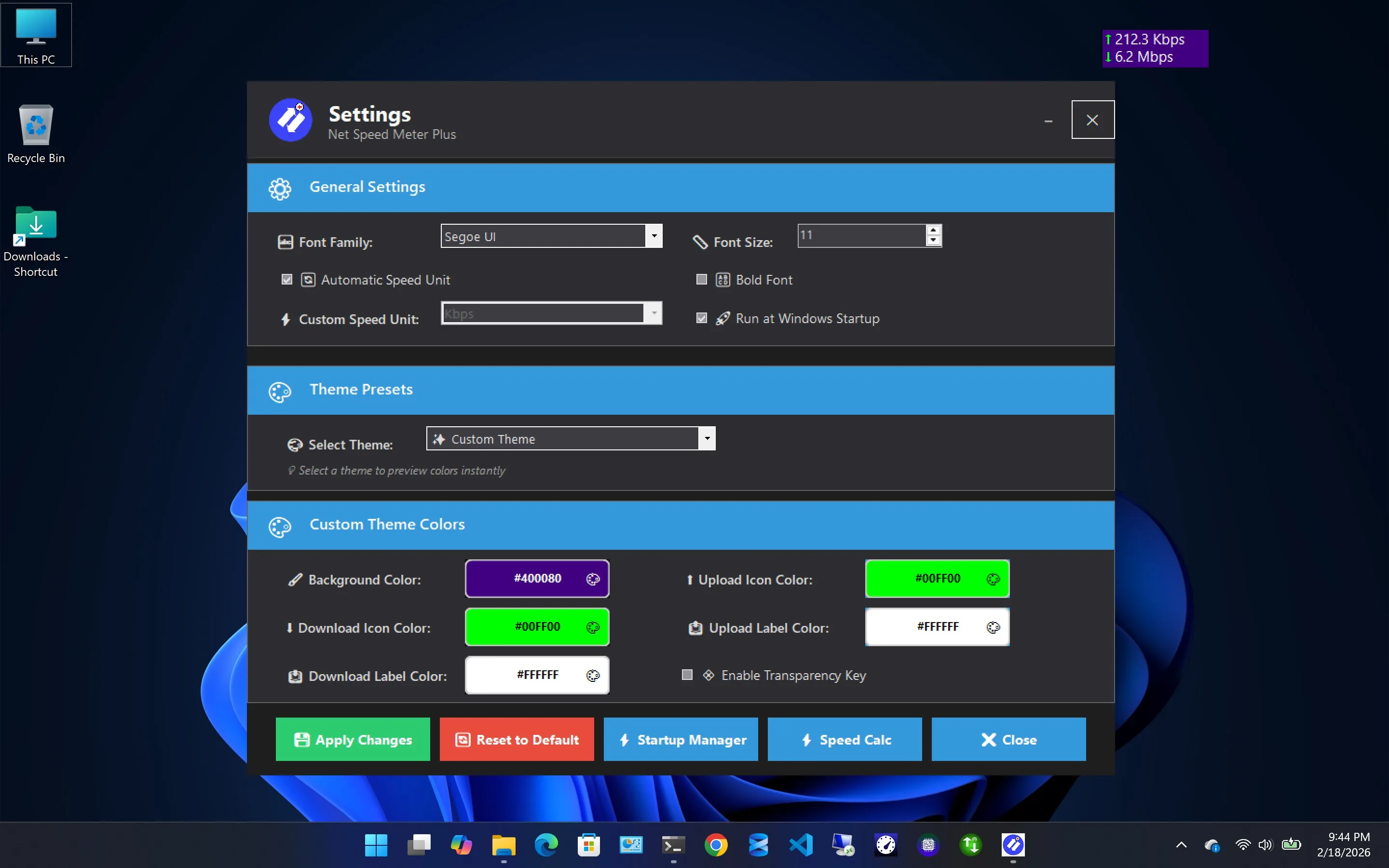 Net Speed Meter Plus screenshot 2