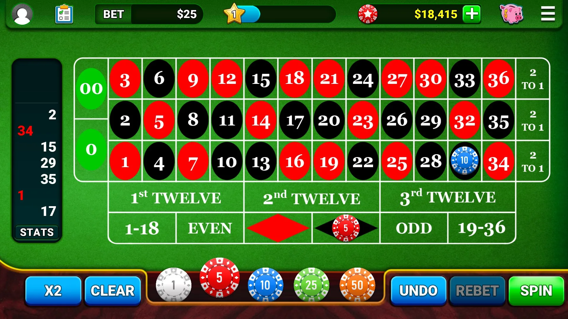 Roulette Casino - Vegas Wheel screenshot 1