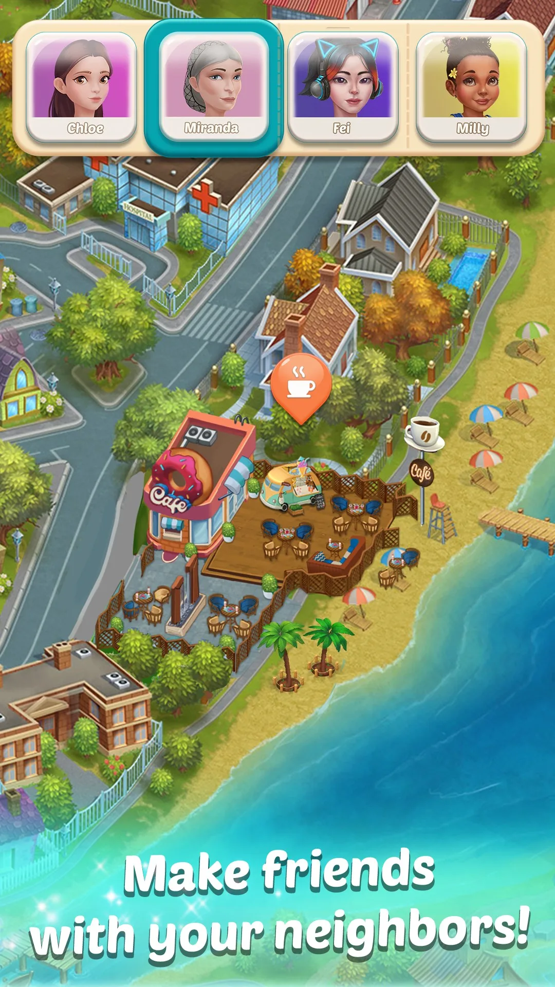 Family Town: Match-3 Makeover screenshot 1