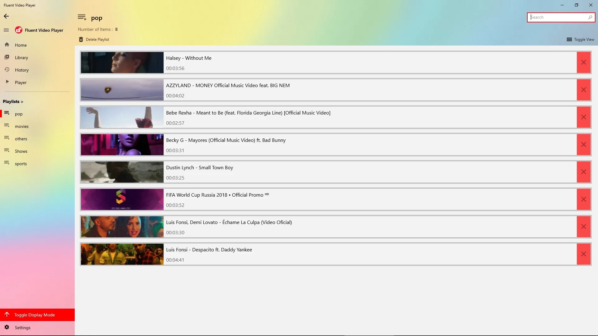 Fluent Video Player screenshot 3