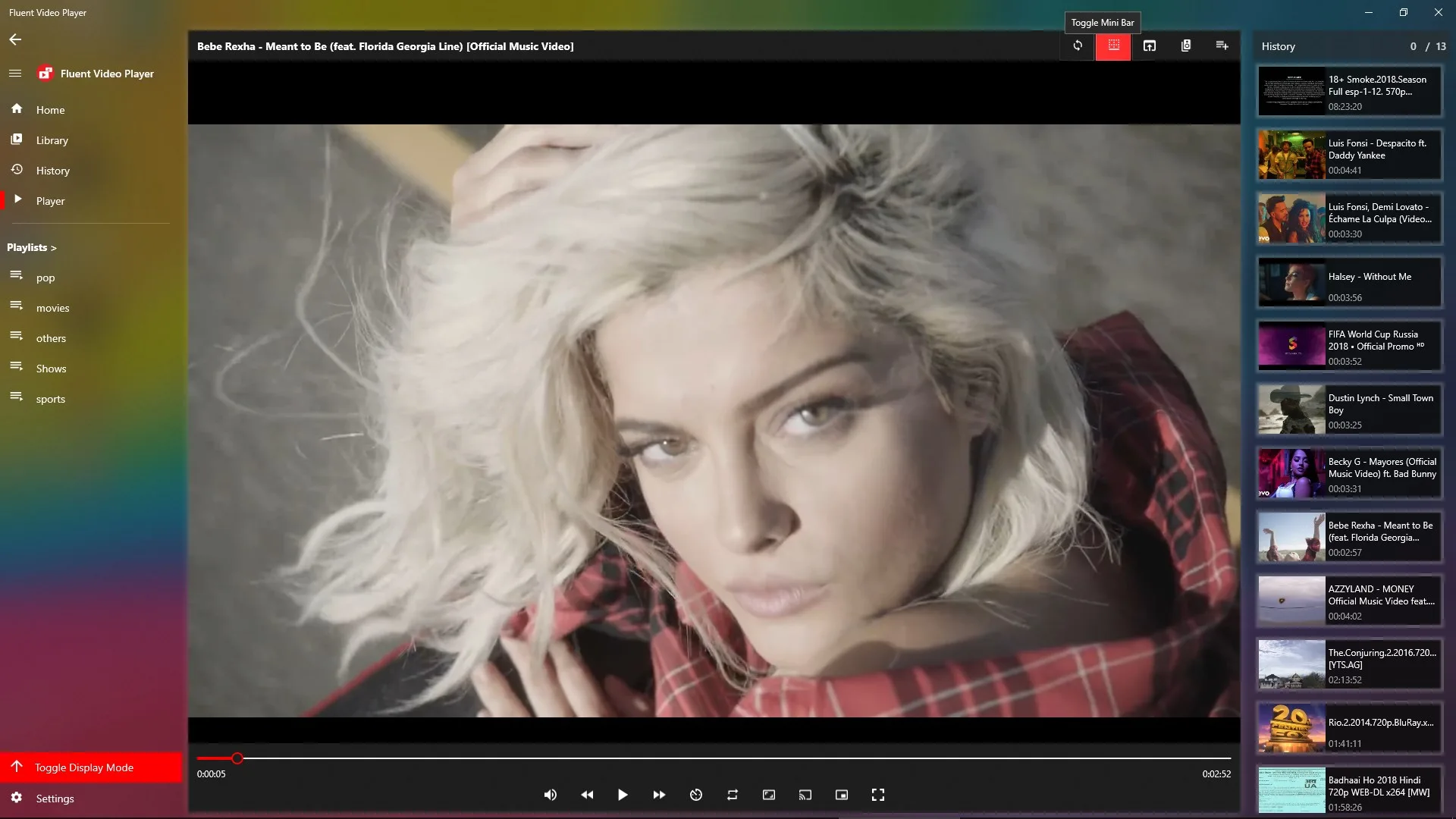 Fluent Video Player screenshot 4