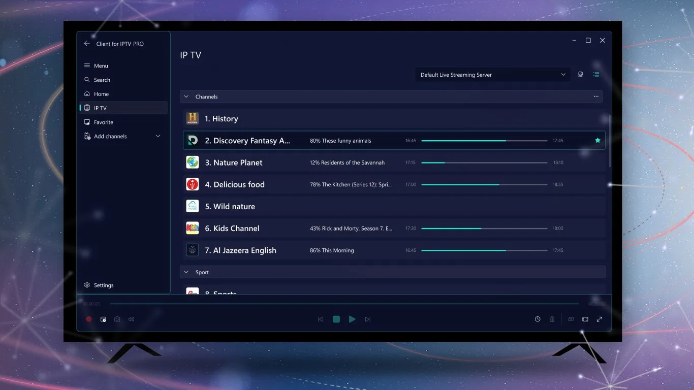 Client for IPTV screenshot 3