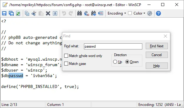 WinSCP screenshot 4