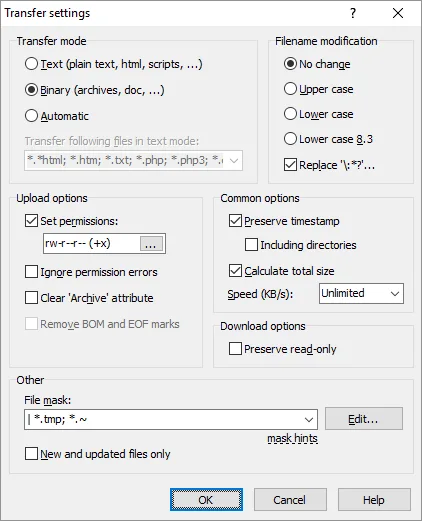 WinSCP screenshot 5
