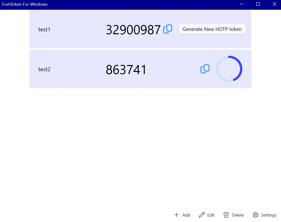 FortiToken For Windows screenshot 3