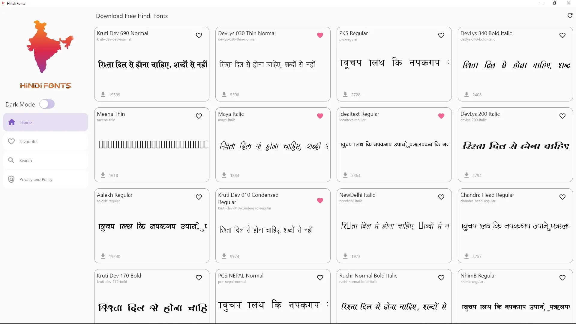 All Hindi Fonts screenshot 3