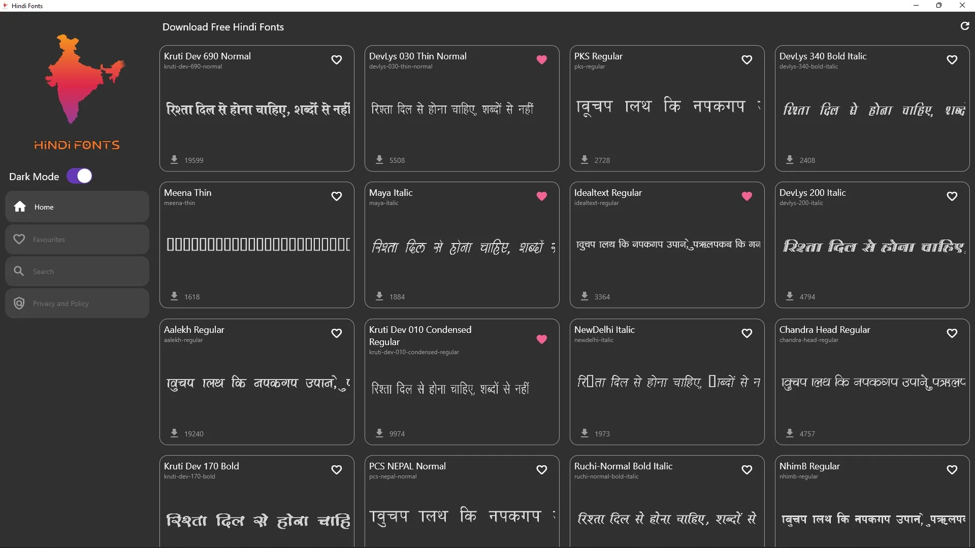 All Hindi Fonts screenshot 4