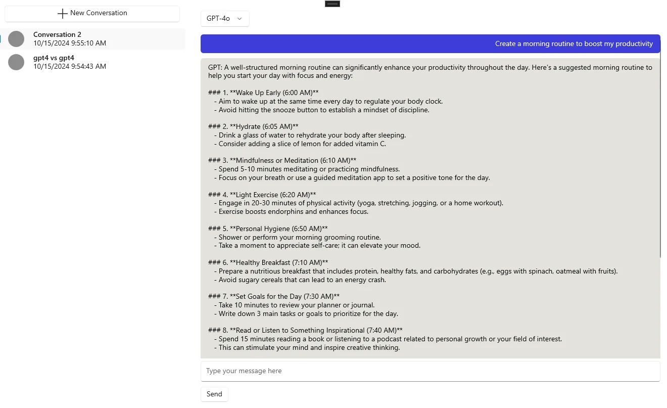 AI OpenChat - powered by GPT5 models screenshot 2
