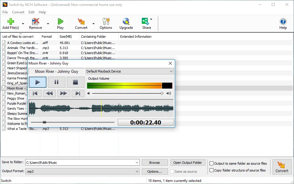 Switch Sound File Converter Express Edition screenshot 3