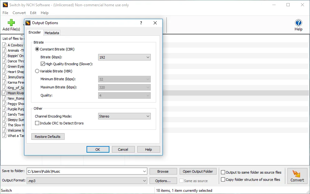Switch Sound File Converter Express Edition screenshot 5