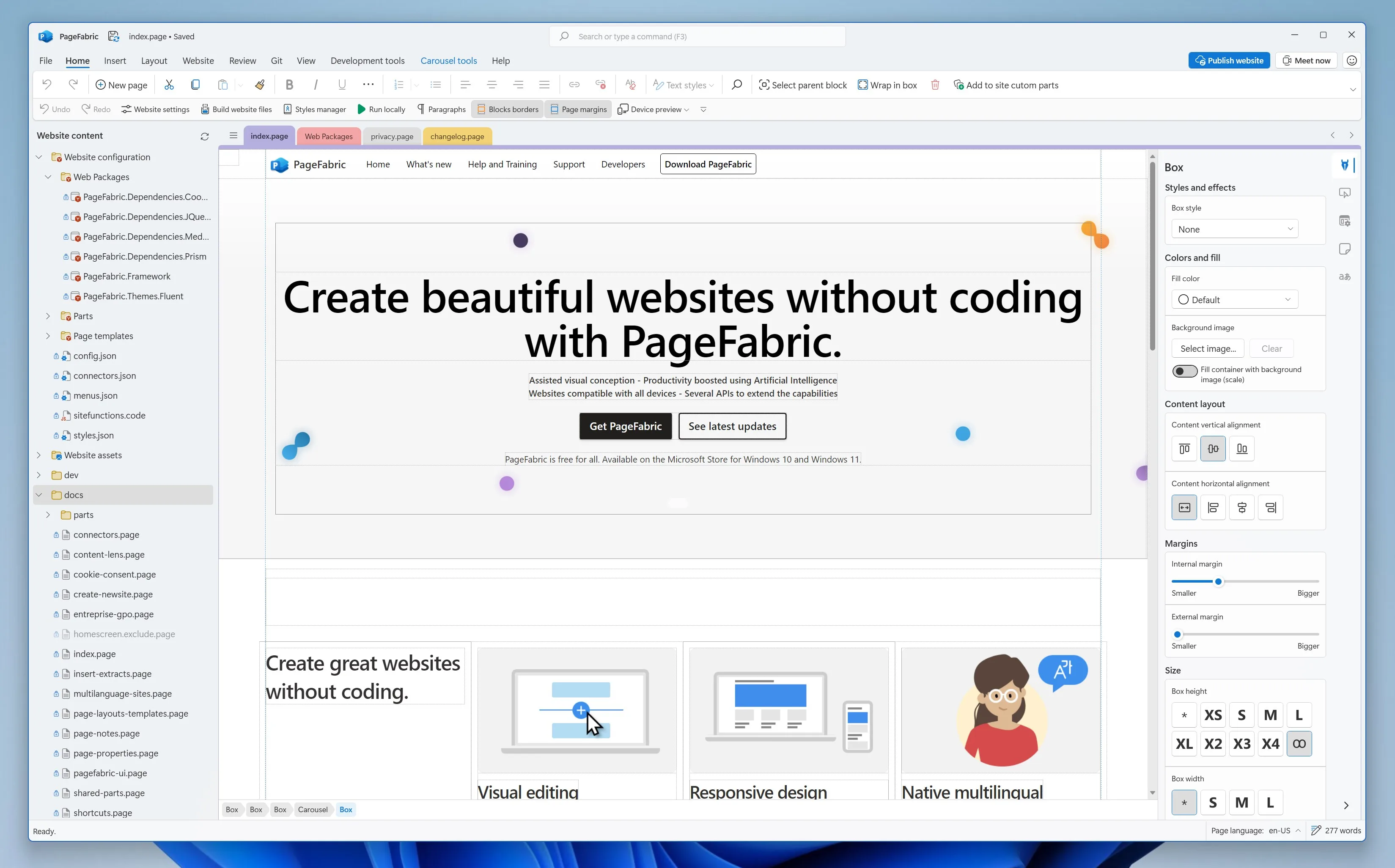 PageFabric screenshot 3