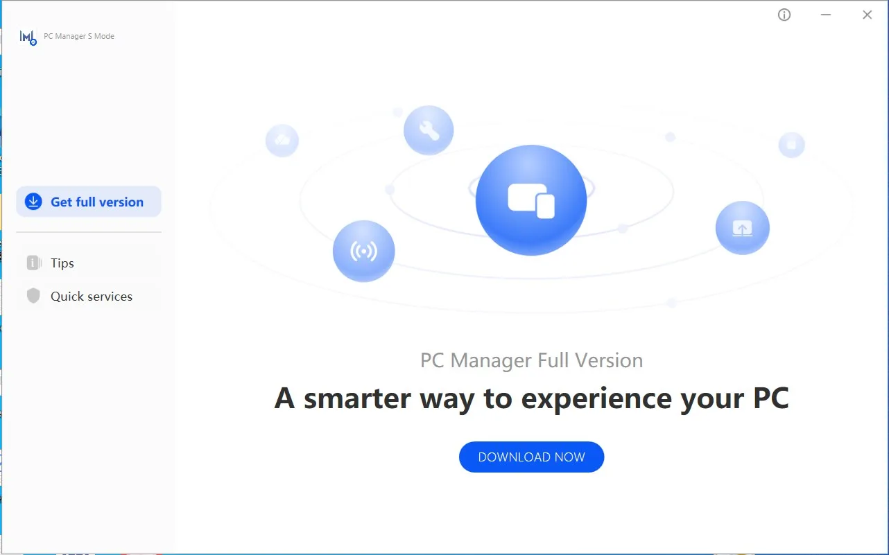 PC Manager S Mode screenshot 1