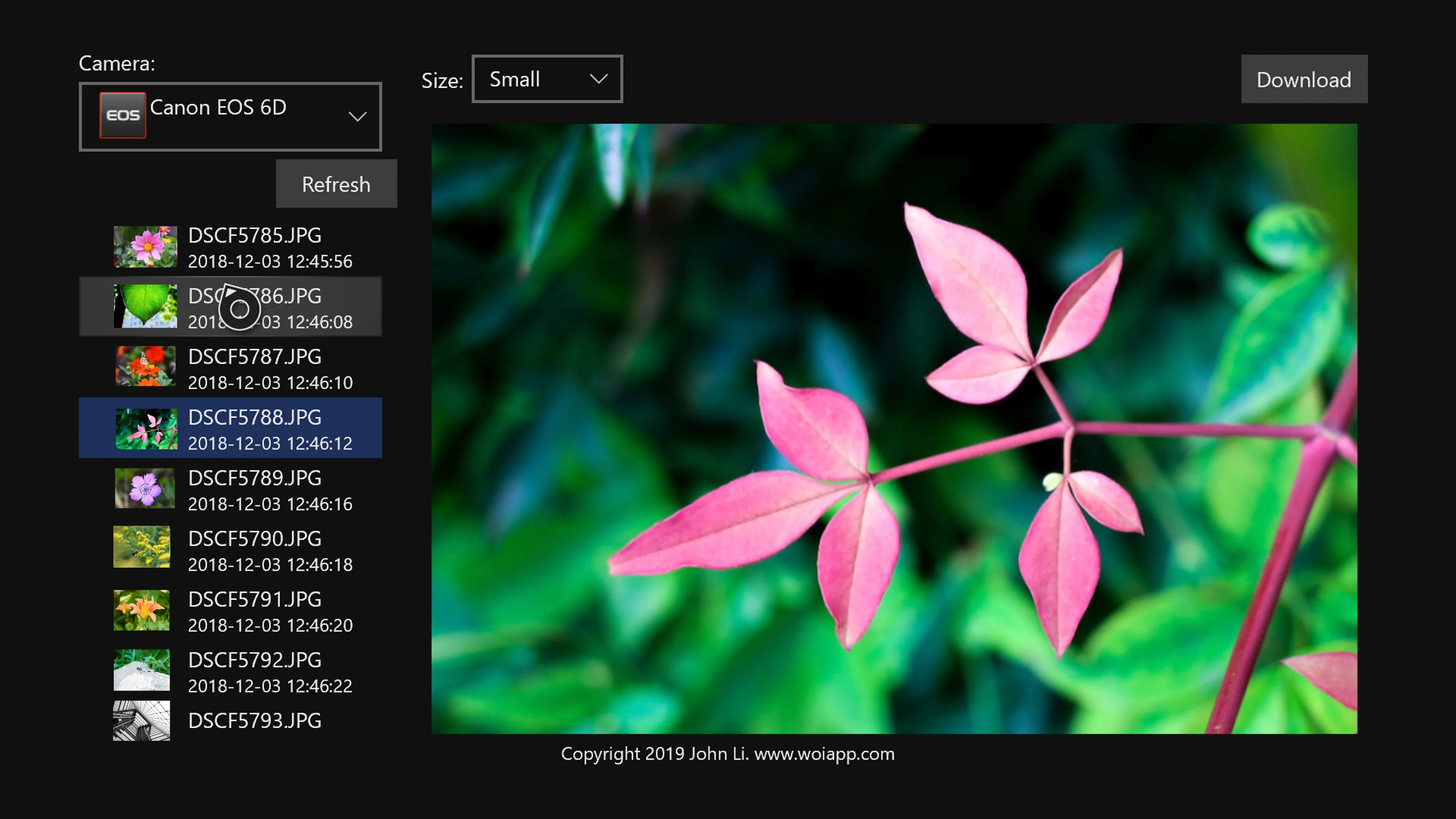WiFi Sync for connected Cameras screenshot 2