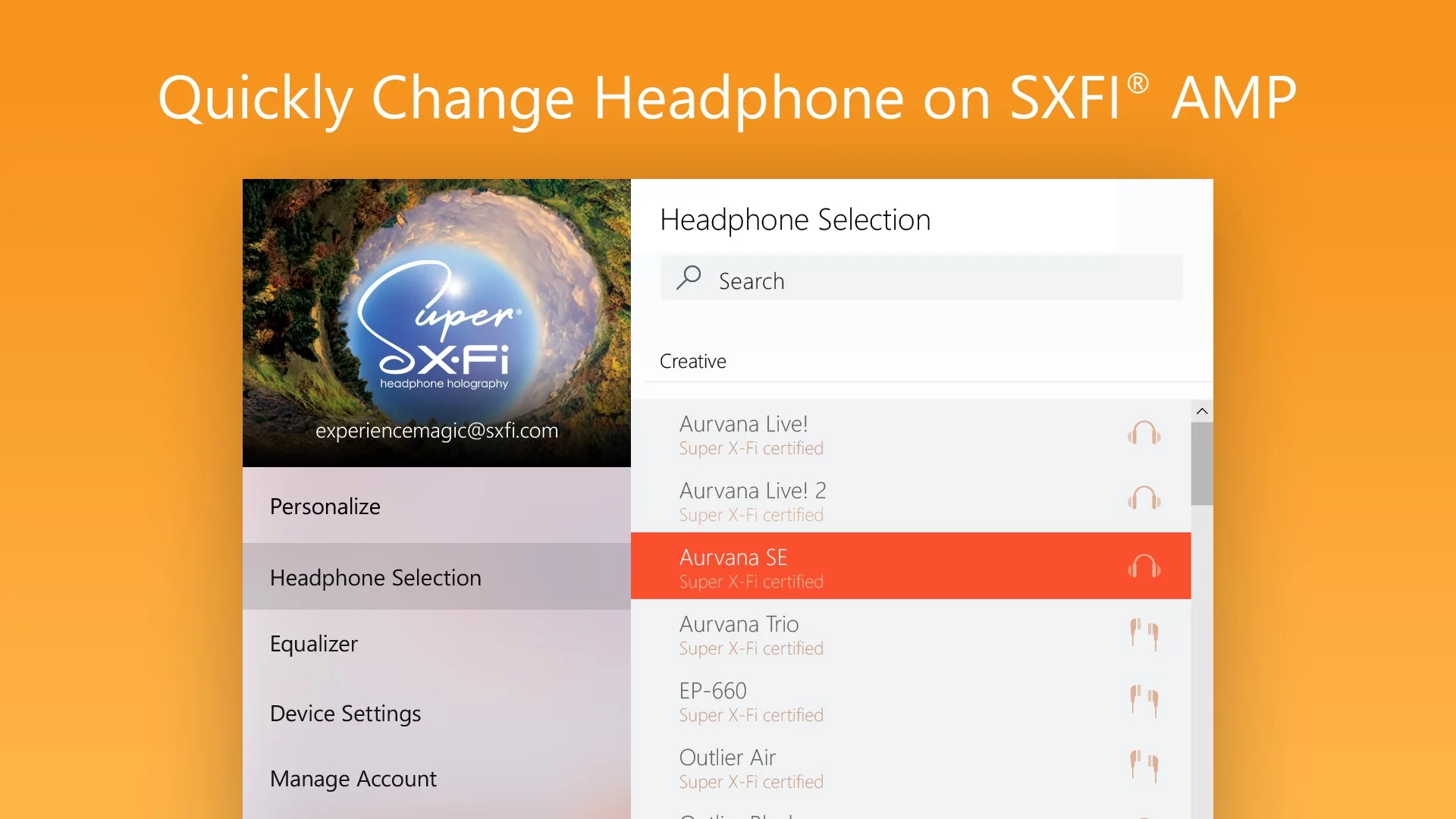 SXFI App screenshot 4