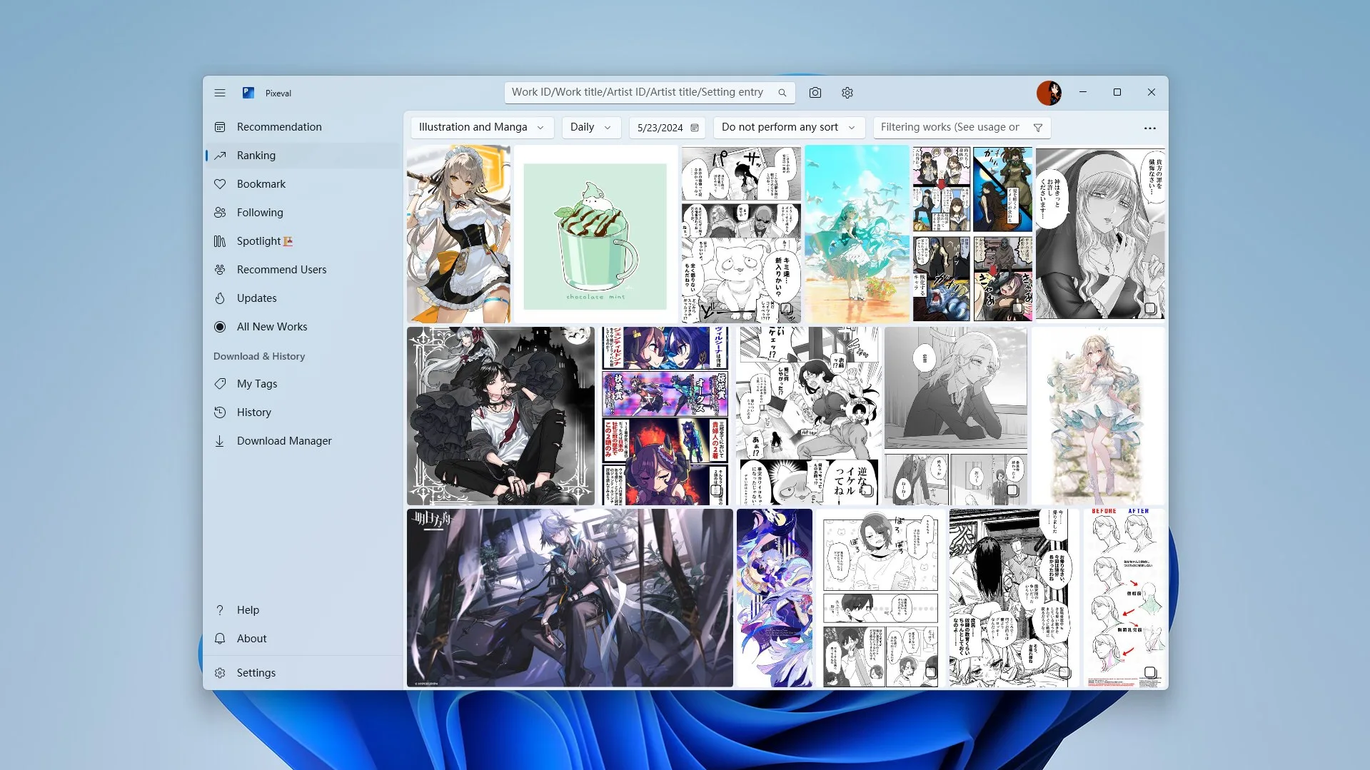 Pixeval screenshot 1