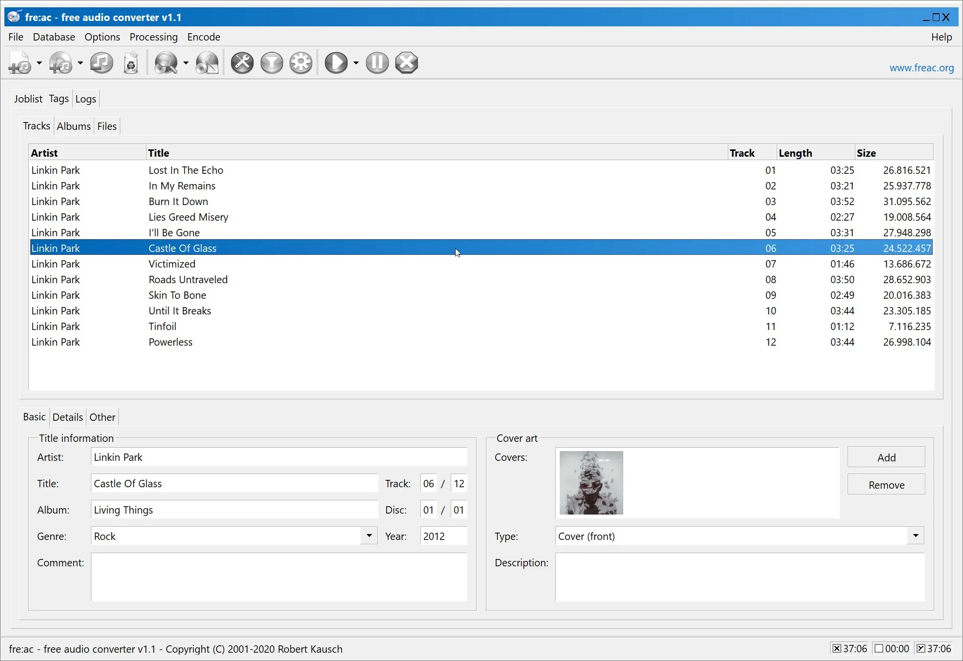 fre:ac - free audio converter screenshot 4