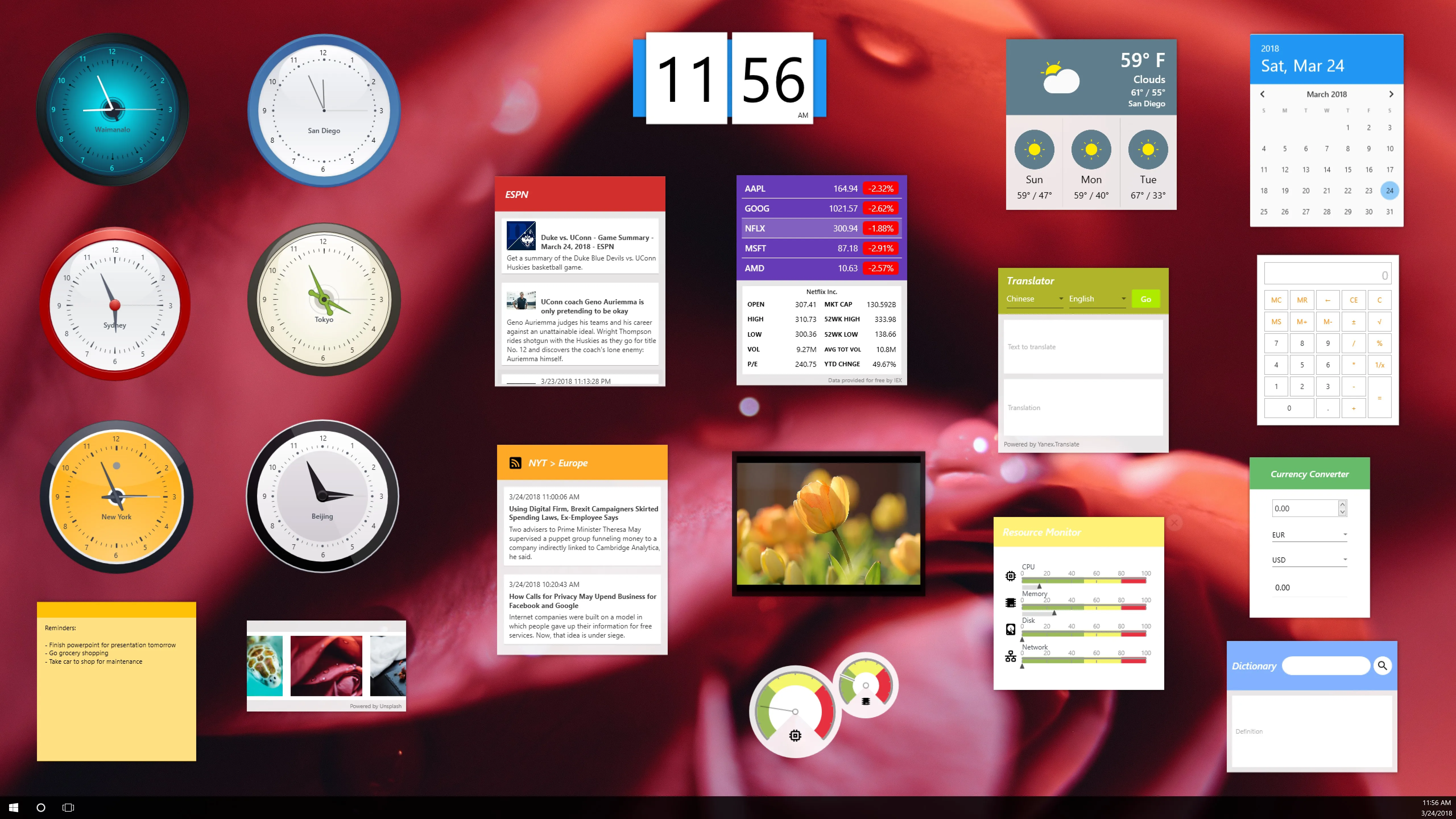 Desktop Gadgets screenshot 1